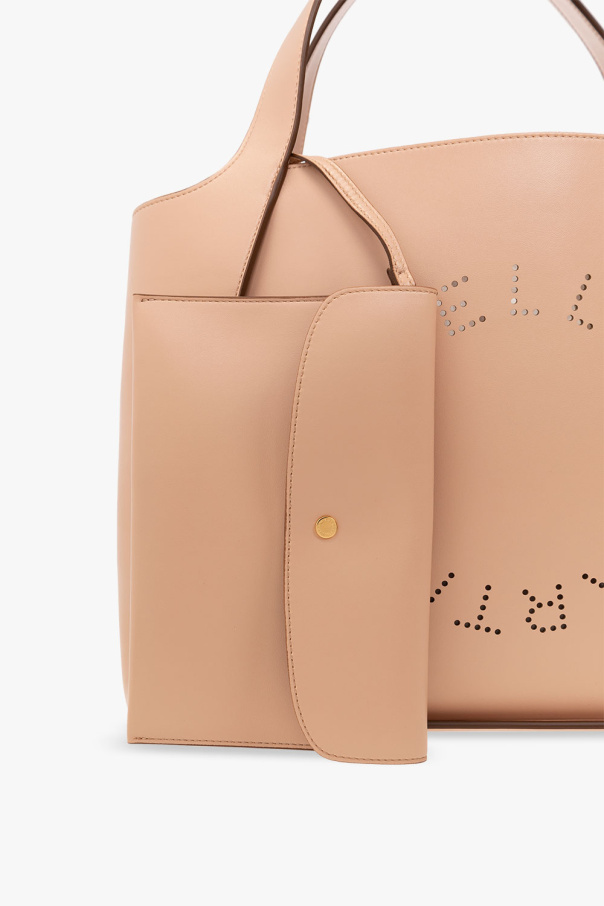 トートバッグ Stella McCartney FW25 Logo shopping bag (502793WP0563 1120) Women Black Logo Crossbody Tote Bag | Stella McCartney US